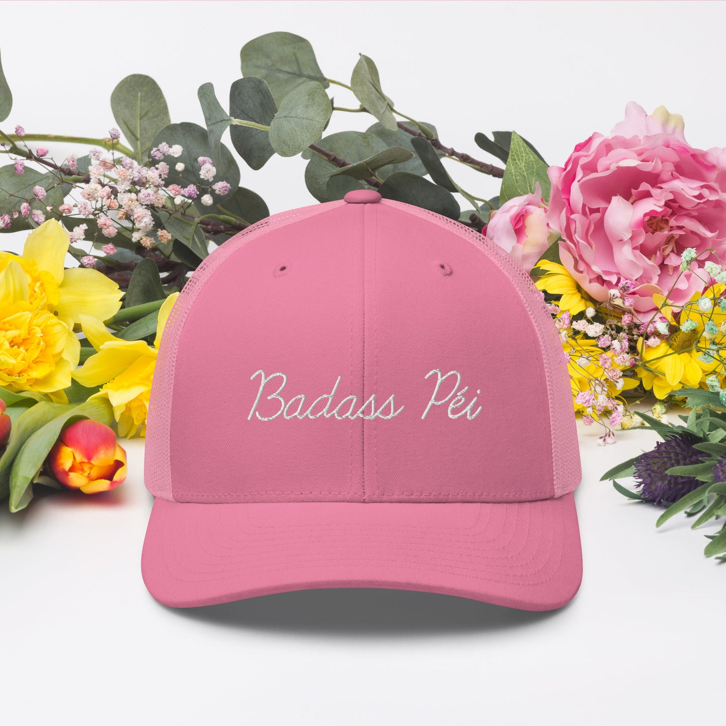 Casquette Badass Péi rose