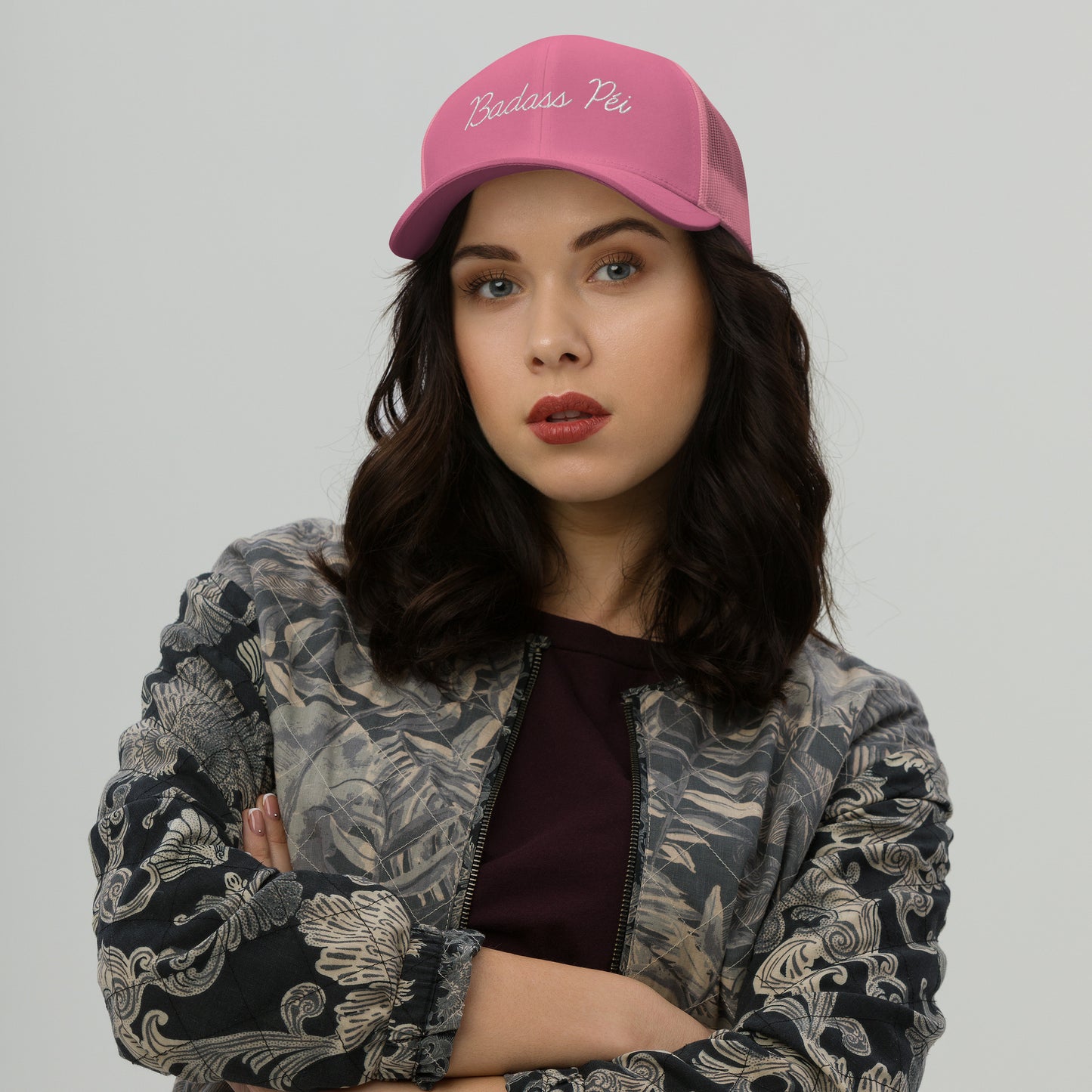 Casquette Badass Péi rose